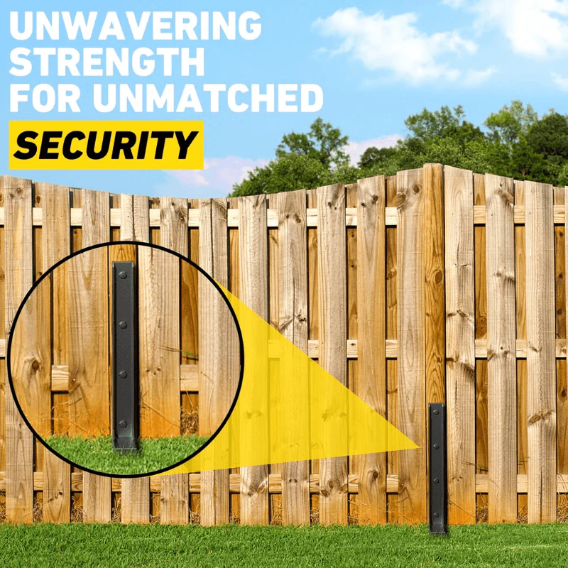 ⏰50% OFF – NOW⏰ Heavy-Duty Fence Post Repair Kit – Rustproof Steel Anchor – No-Dig Installation – Fixes Wobbly Posts in Minutes – Durable! 🔥