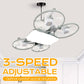 🔥New Hot Selling❤️‍🔥 3-Speed E27 Drone Model Fan Light with Remote
