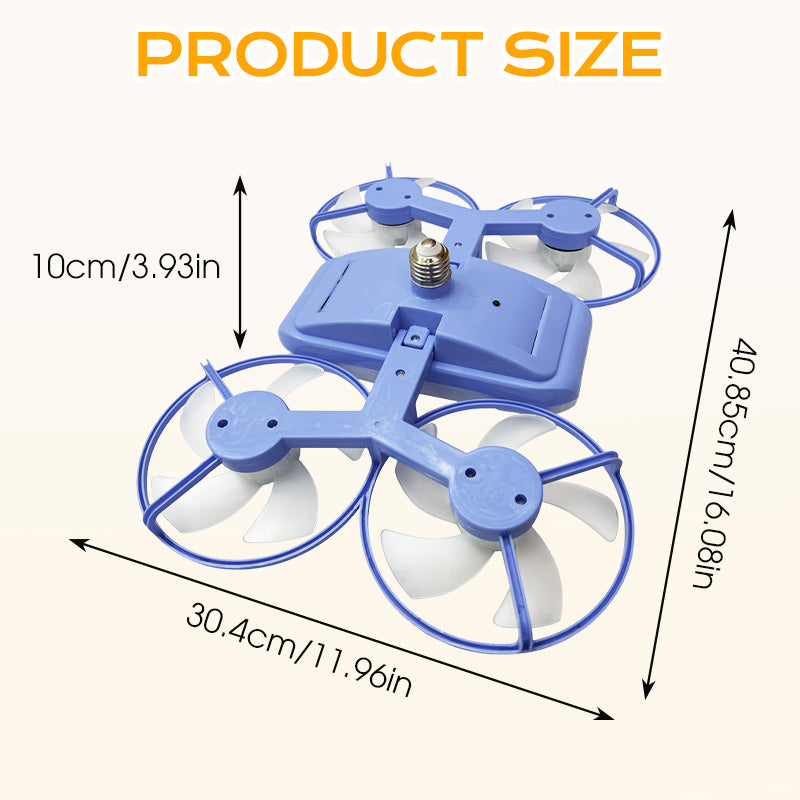 🔥New Hot Selling❤️‍🔥 3-Speed E27 Drone Model Fan Light with Remote