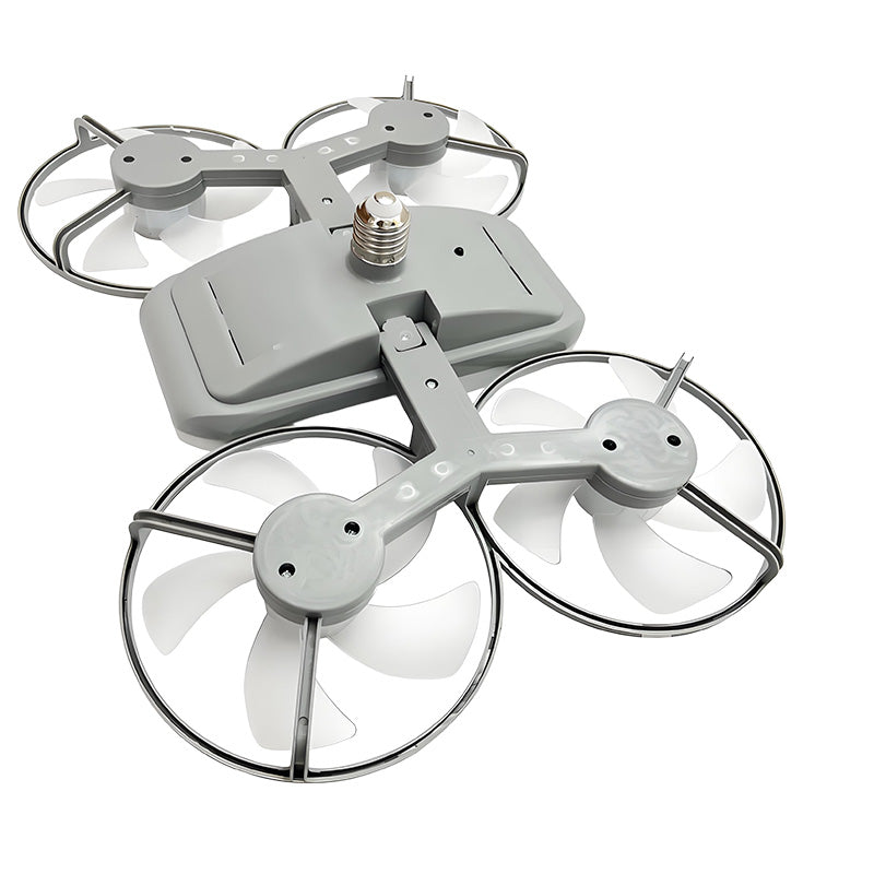 🔥New Hot Selling❤️‍🔥 3-Speed E27 Drone Model Fan Light with Remote