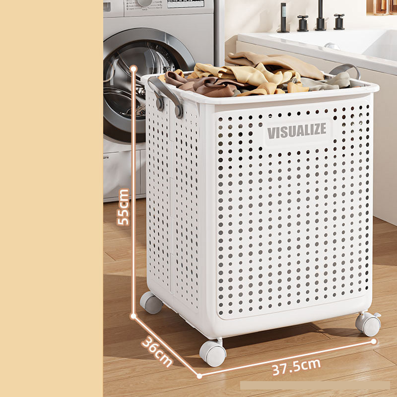 🔥New Hot Selling❤️‍🔥  Collapsible Laundry Basket with Wheel & Handle