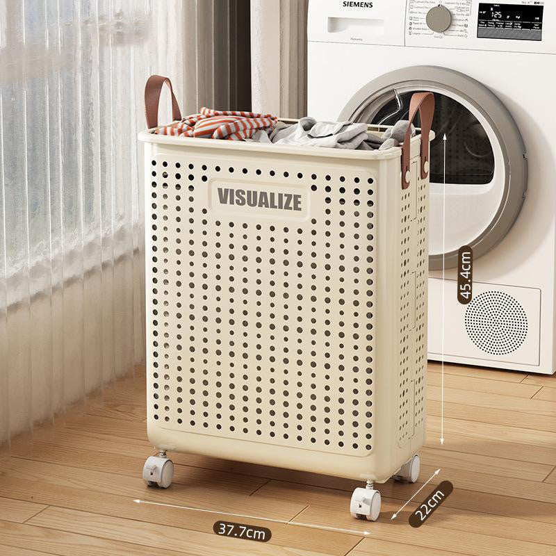 🔥New Hot Selling❤️‍🔥  Collapsible Laundry Basket with Wheel & Handle