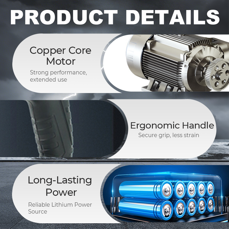 💨 Cordless blower –  Rechargeable lithium battery. Perfect for garage, patio & debris cleanup! 🍃🔋