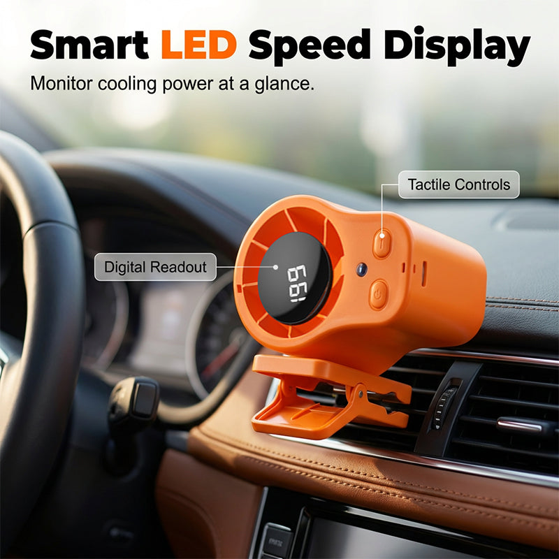 ❄️Summer cool-down deal: just £9.99!!⚡50K+ SOLD!❄️Hands-Free Personal Cooling Fan with LED Display
