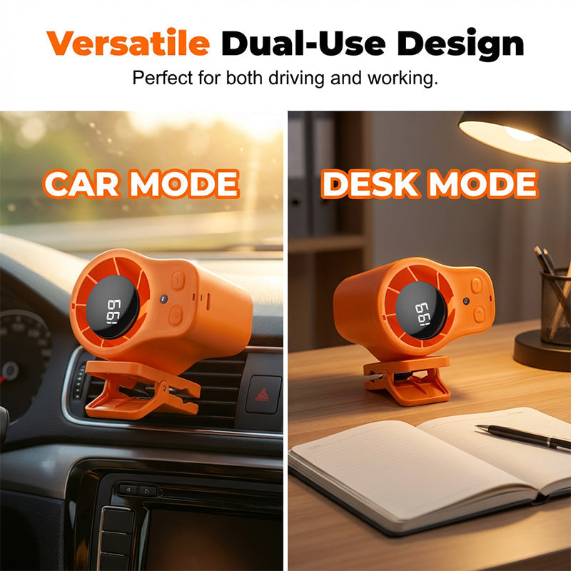 ❄️Summer cool-down deal: just £9.99!!⚡50K+ SOLD!❄️Hands-Free Personal Cooling Fan with LED Display