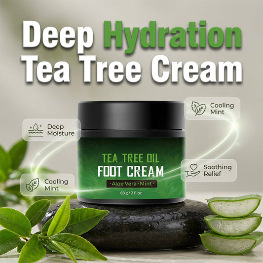 🥳2026 HOT SALE🥳💞50K+ SOLD!✨ 💝 Tea Tree Oil Foot Cream for Cracked Heels