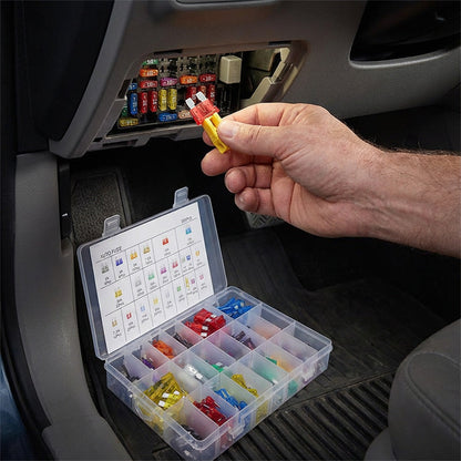 🔌300-Piece Car Fuse Kit | All Common Types • In a Storage Box