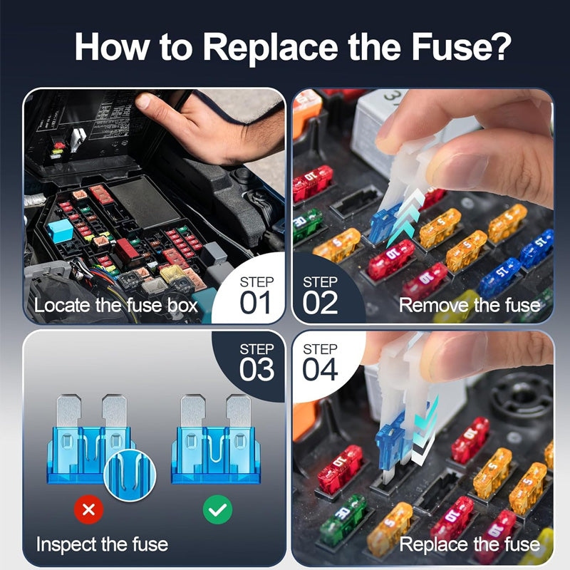 🔌300-Piece Car Fuse Kit | All Common Types • In a Storage Box