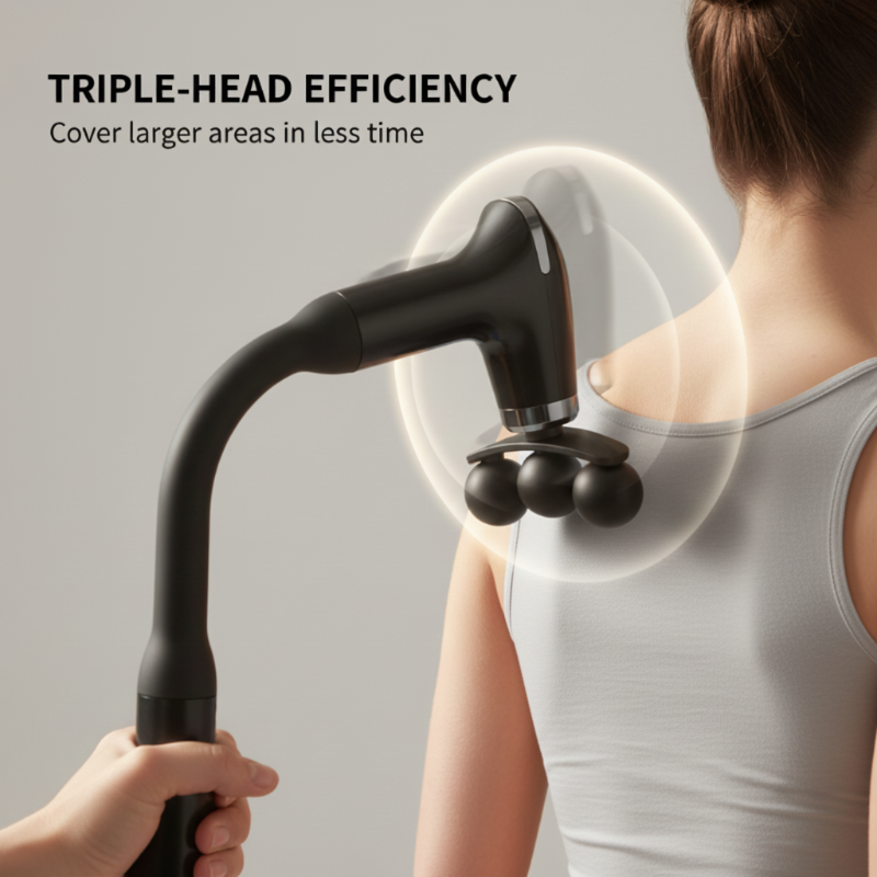 🔥New Hot Selling❤️‍🔥 Long-Handle Percussion Massager with 5 Heads