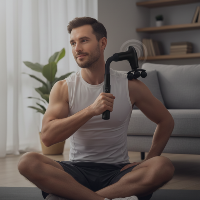🔥New Hot Selling❤️‍🔥 Long-Handle Percussion Massager with 5 Heads