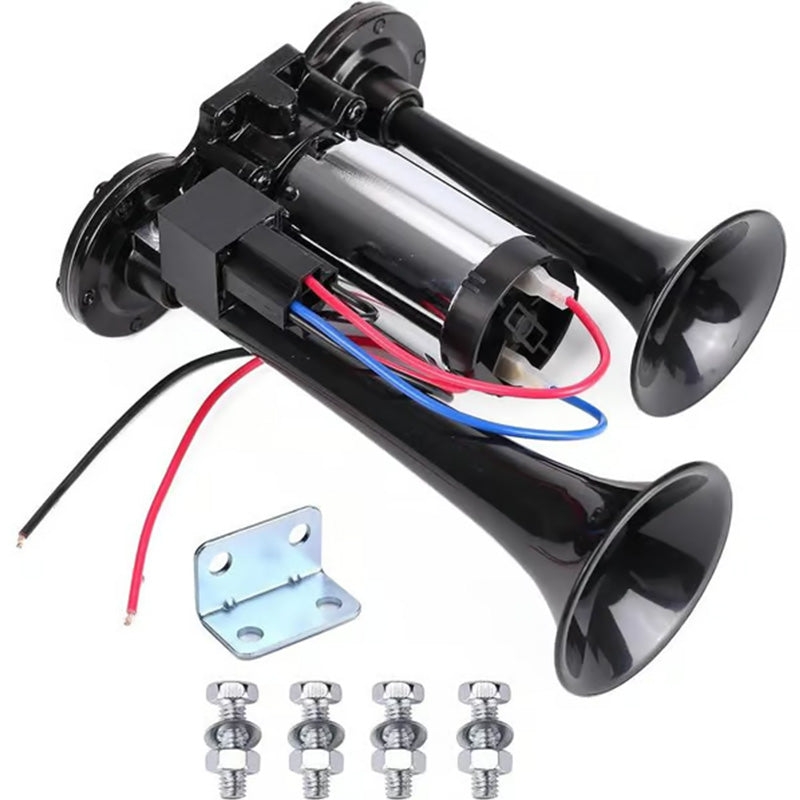 🚨🔥 150 dB train horn for SUVs & lorries: 12V/24V universal, military-grade waterproof – safety meets authority! 🚗💨 Easy to connect, impossible to miss in an emergency.