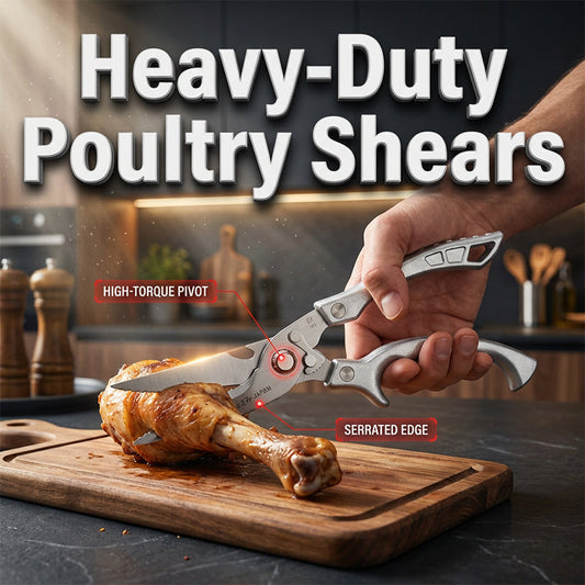 ✂️ Multi-Functional Heavy-Duty Kitchen Scissors – Snip, Cut, Crush – One Tool Rules Them All! 🦴🔪