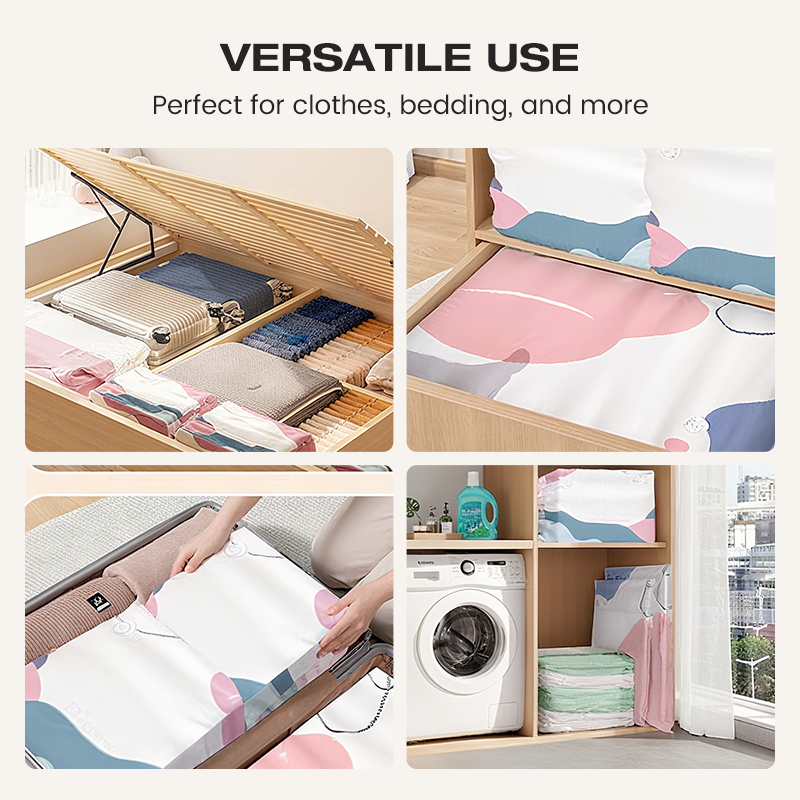 🥳2026 HOT SALE🥳💞 50% OFF! No‑Pump Vacuum Storage Bags – Press & seal, no pump needed. Saves 80% space, keeps clothes dry & dust‑free. Perfect for bulky bedding & off‑season gear. 🛏️🗄️