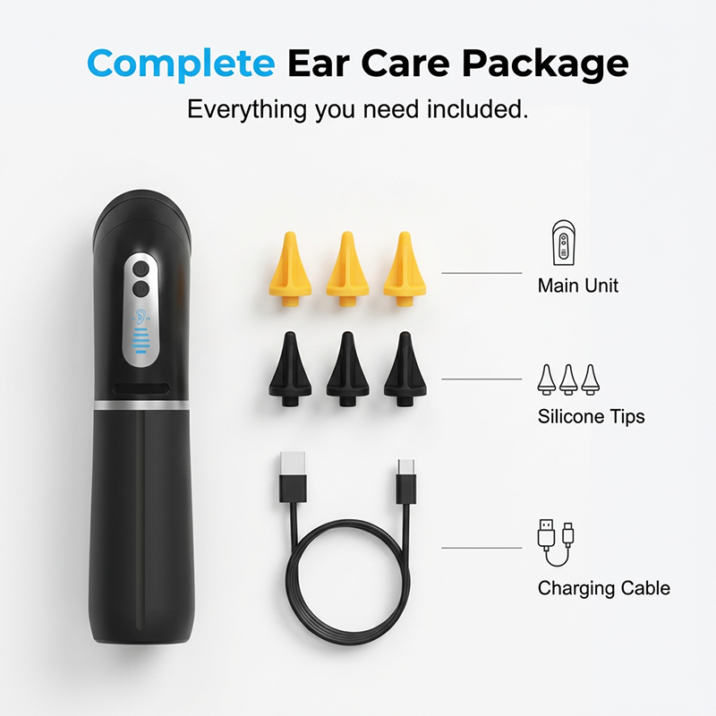 ⏱️Free shipping for a limited time🚗Gentle and safe electric ear cleaning kit