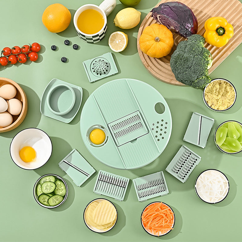🔥 Hot sale 49% OFF🔥9-in-1 Multifunctional Large Capacity Salad Spinner & Slicer