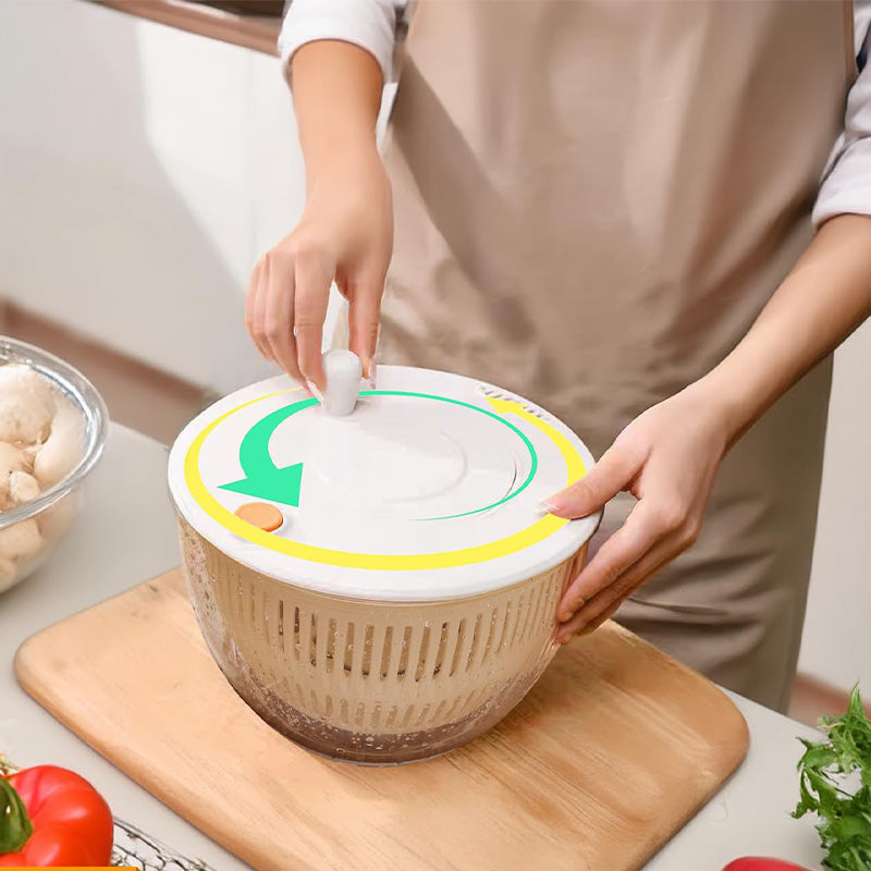🔥 Hot sale 49% OFF🔥9-in-1 Multifunctional Large Capacity Salad Spinner & Slicer