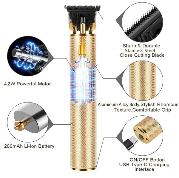 🔥New Hot Selling❤️‍🔥 Cordless Zero Gapped Trimmer Hair Clipper