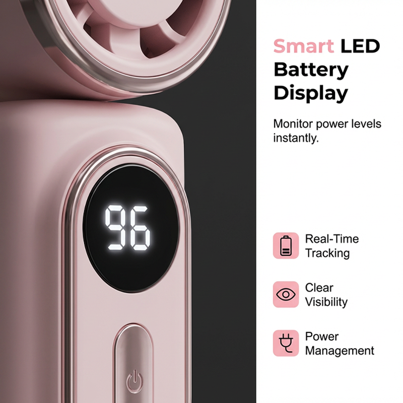 🥳2026 HOT SALE🥳💞50K+ SOLD!Portable Clip-On Fan with LED Display