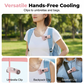 🥳2026 HOT SALE🥳💞50K+ SOLD!Portable Clip-On Fan with LED Display