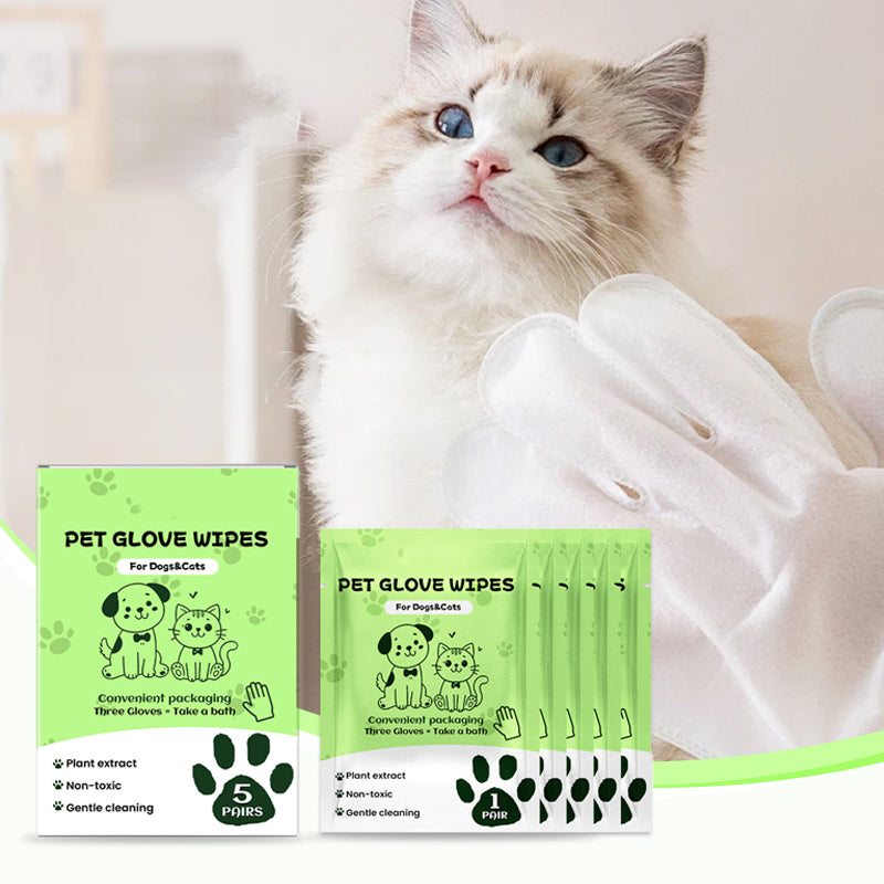 Gentle Pet Cleaning No-Rinse Gloves