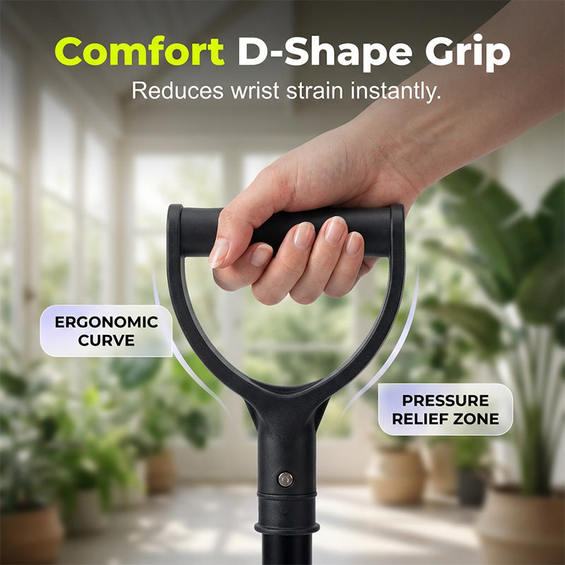 🦯 2026 SALE 50% OFF! 💪 Adjustable Standing Assist Cane for Elderly – Heavy-Duty Alloy Frame, Ultra-Wide Anti-Slip Base & Ergonomic D-Shape Grip ✨