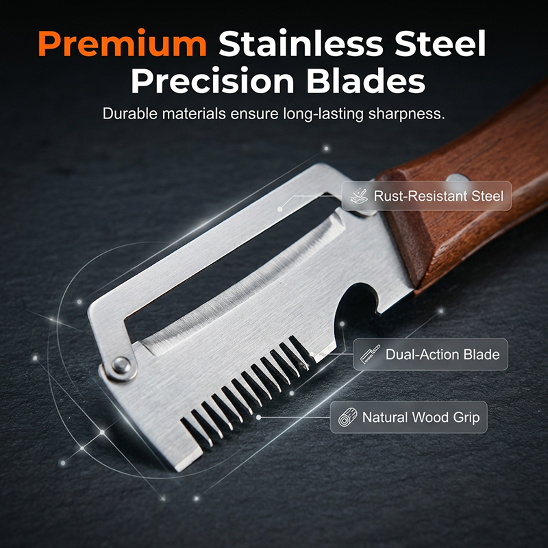 🥳HOT SALE🥳💞24K+ SOLD! Scallion Tool – From £7.99! 3-in-1 shreds, peels & opens. Premium steel & wood – grab yours! ✅