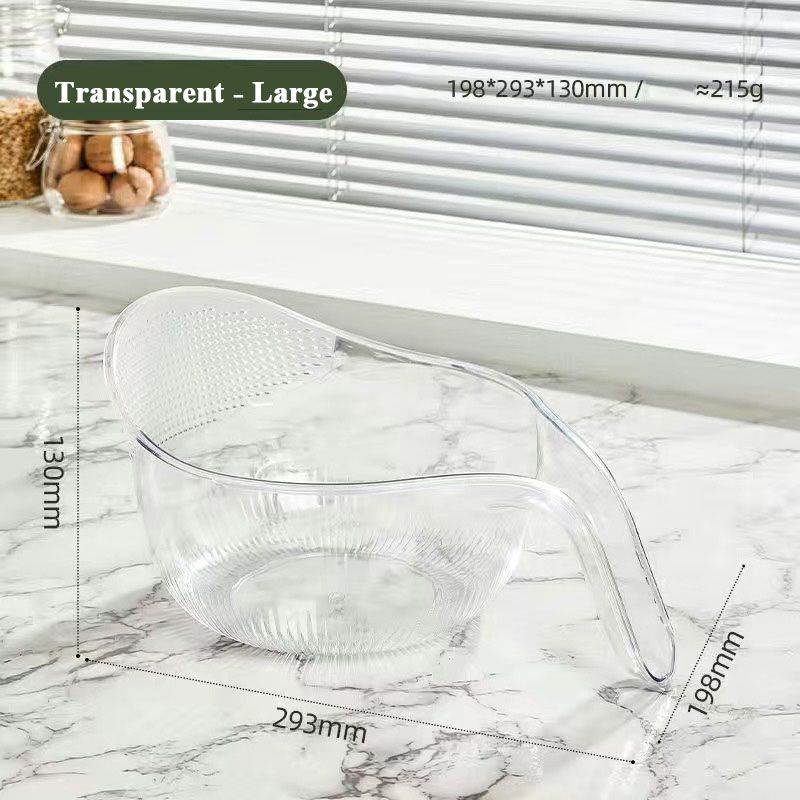 🍚 50% OFF! 🥣 Multipurpose Rice Washing Bowl Strainer with Handle