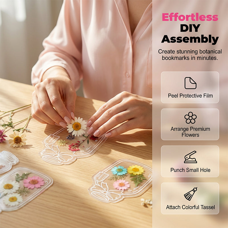 DIY Dried Flower Bookmark Making Kit