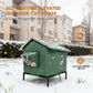 🏠🐈 All-Weather Elevated Outdoor Cat House – Waterproof, Insulated, Foldable 🌧️