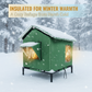 🏠🐈 All-Weather Elevated Outdoor Cat House – Waterproof, Insulated, Foldable 🌧️