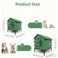 🏠🐈 All-Weather Elevated Outdoor Cat House – Waterproof, Insulated, Foldable 🌧️