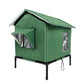 🏠🐈 All-Weather Elevated Outdoor Cat House – Waterproof, Insulated, Foldable 🌧️