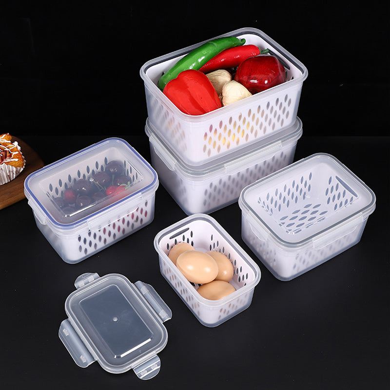 📢📢LIMITED-TIME 50% OFF: ONLY £6.99‼️🍇 3-Pack Berry Keeper for Fridge | Fruit Containers with Drain Tray | Keeps Produce Dry & Fresh Longer