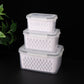 📢📢LIMITED-TIME 50% OFF: ONLY £6.99‼️🍇 3-Pack Berry Keeper for Fridge | Fruit Containers with Drain Tray | Keeps Produce Dry & Fresh Longer