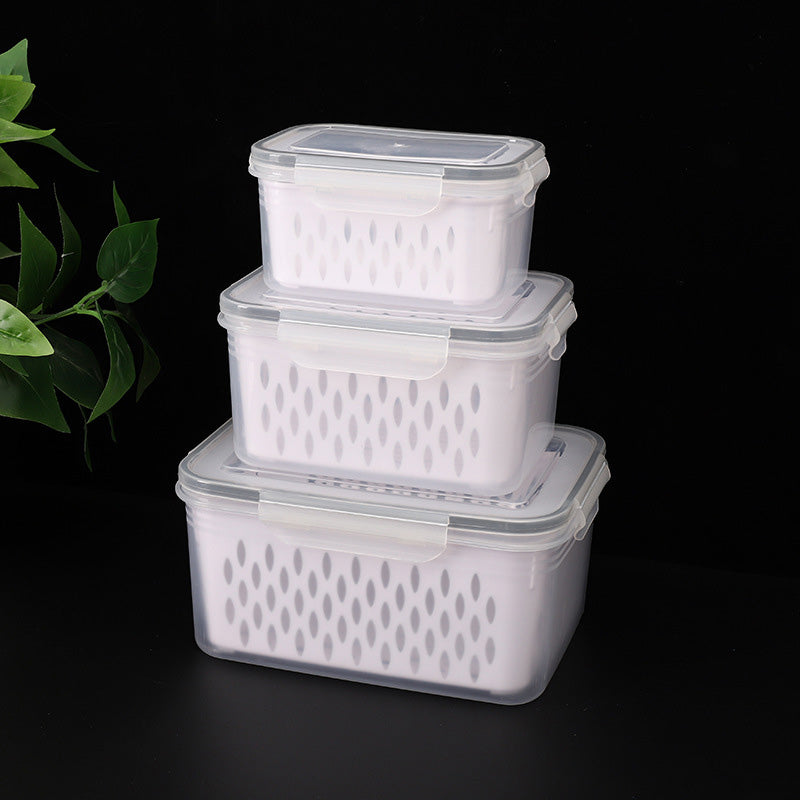 📢📢LIMITED-TIME 50% OFF: ONLY £6.99‼️🍇 3-Pack Berry Keeper for Fridge | Fruit Containers with Drain Tray | Keeps Produce Dry & Fresh Longer