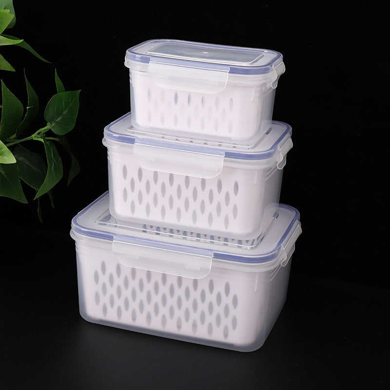 📢📢LIMITED-TIME 50% OFF: ONLY £6.99‼️🍇 3-Pack Berry Keeper for Fridge | Fruit Containers with Drain Tray | Keeps Produce Dry & Fresh Longer