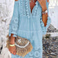 👗Women's Loose Cotton Linen Embroidered Dress🌸
