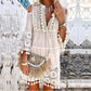 👗Women's Loose Cotton Linen Embroidered Dress🌸