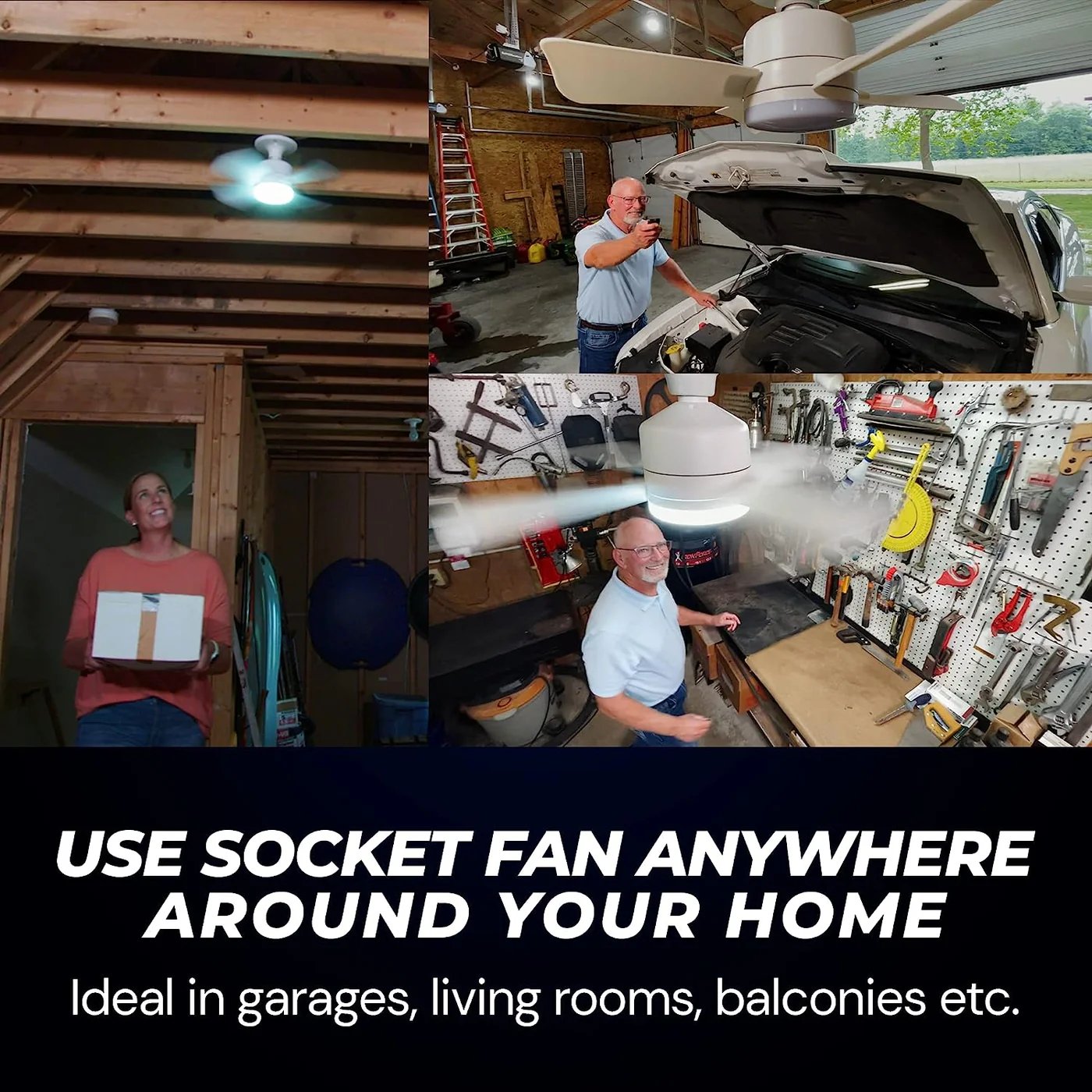 🏆LAST DAY SALE 56% OFF🔥SmartBreez 40W LED Ceiling Fan Light – 20.5 Ultra-Quiet with Remote 🎯 | E27 + FREE B22 Adapter 🔌 | For Bedroom 😴, Kitchen 👩‍🍳 & Garage 🛠️ – UK Ready!