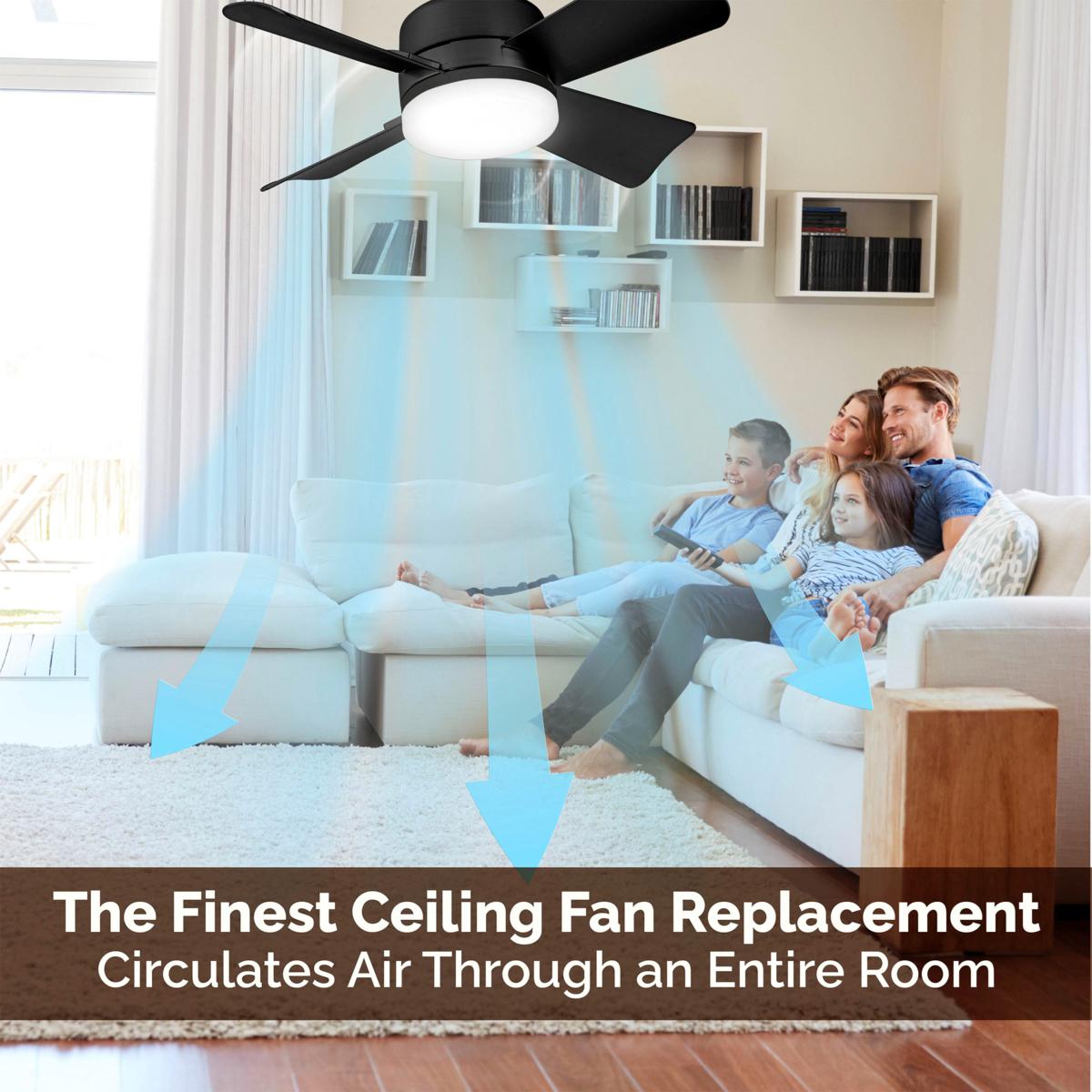 🏆LAST DAY SALE 56% OFF🔥SmartBreez 40W LED Ceiling Fan Light – 20.5 Ultra-Quiet with Remote 🎯 | E27 + FREE B22 Adapter 🔌 | For Bedroom 😴, Kitchen 👩‍🍳 & Garage 🛠️ – UK Ready!