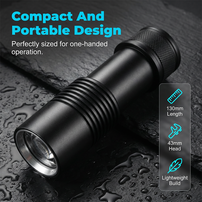 P70 Rechargeable LED Magnetic Diving Flashlight