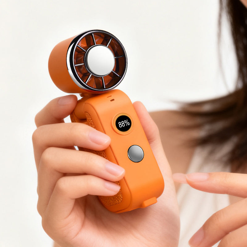 ❄️ 50% OFF NOW!🔋 3-in-1 Foldable Cooling Fan with Power Bank – Ice Cooling & 5-Speeds – Ultimate Summer Gadget 🌬️