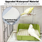 🐦 USB automatic recirculating bird bath, dual-row shower design, splash-proof and easy to clean 🚿💧