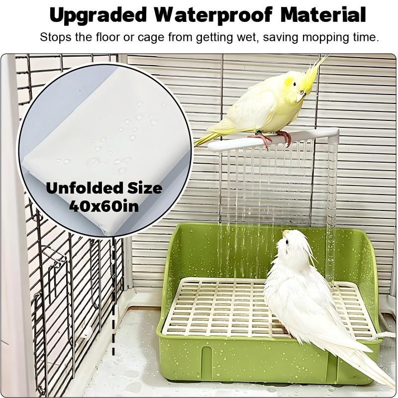 🐦 USB automatic recirculating bird bath, dual-row shower design, splash-proof and easy to clean 🚿💧