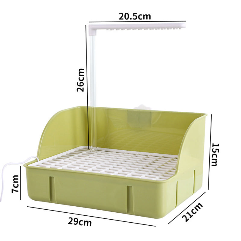 🐦 USB automatic recirculating bird bath, dual-row shower design, splash-proof and easy to clean 🚿💧