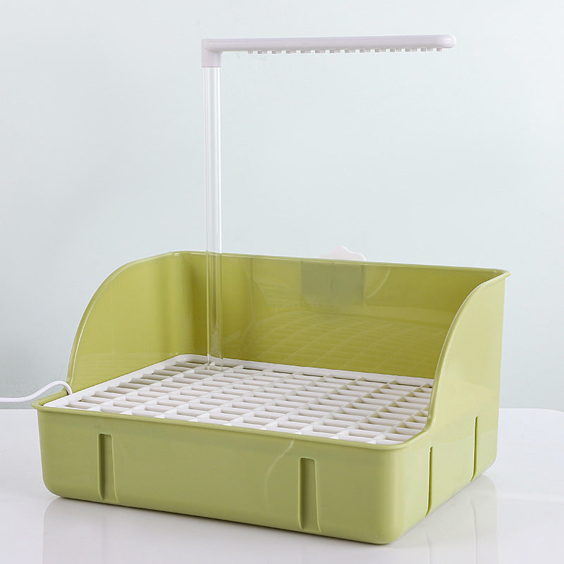 🐦 USB automatic recirculating bird bath, dual-row shower design, splash-proof and easy to clean 🚿💧