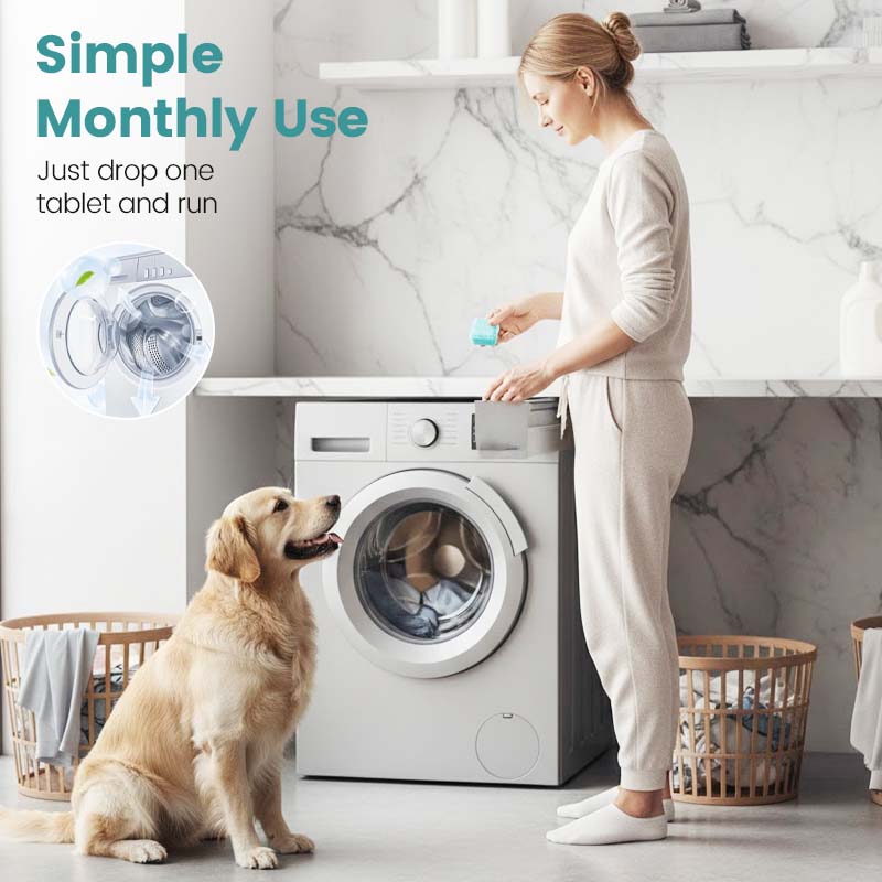 ⏳LAST DAY SPECIAL PRICE: ONLY ￡9.99!!🏆SOPAMI 🇬🇧 Eco-Friendly Washing Machine Cleaner 12 Tablets Deep Cleans Inner Tank & Repels Odors for Clean & Fresh Washers🌸