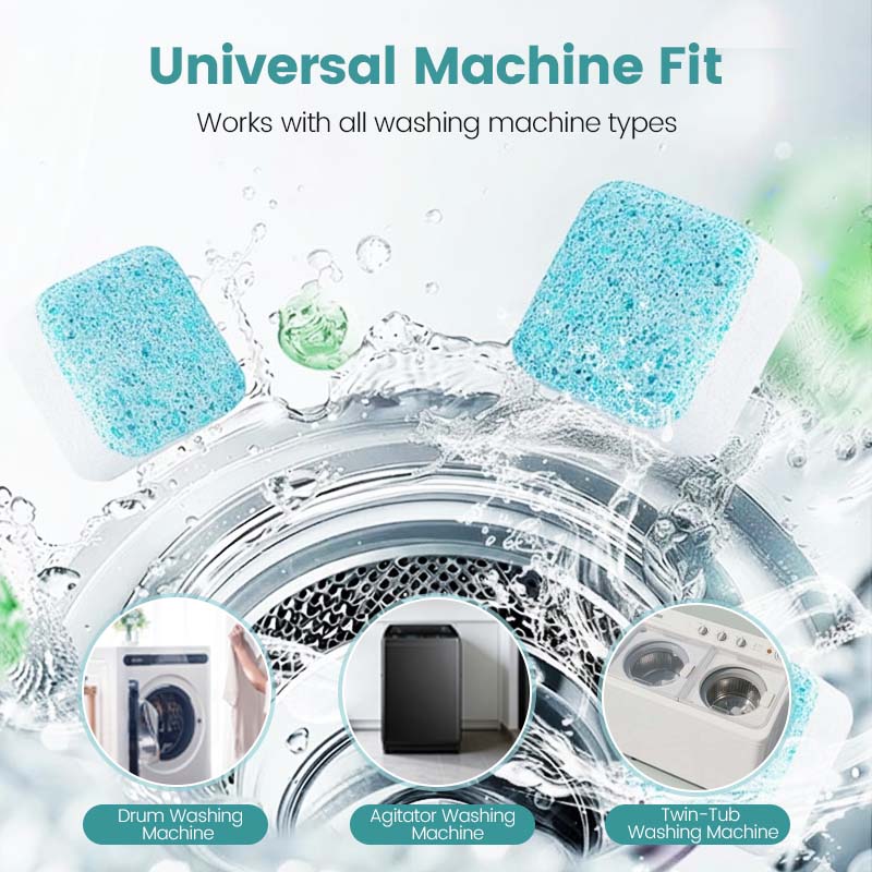 ⏳LAST DAY SPECIAL PRICE: ONLY ￡9.99!!🏆SOPAMI 🇬🇧 Eco-Friendly Washing Machine Cleaner 12 Tablets Deep Cleans Inner Tank & Repels Odors for Clean & Fresh Washers🌸