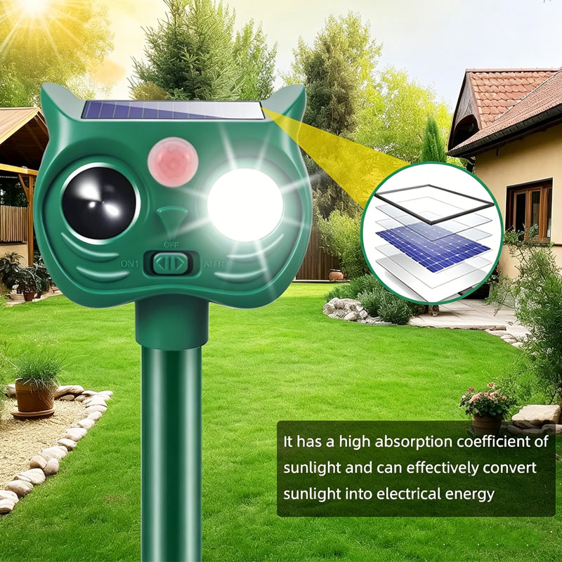 Solar Powered Ultrasonic Animal Repeller