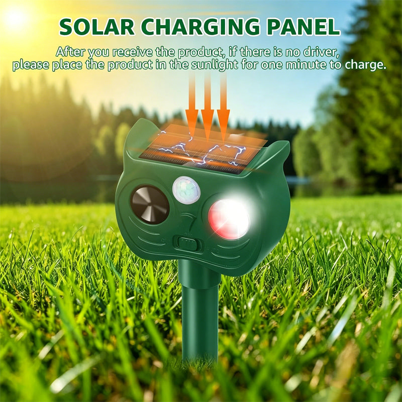 Solar Powered Ultrasonic Animal Repeller